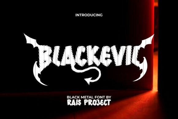 Blackevil: A Bold Display Font for Editorial Impact