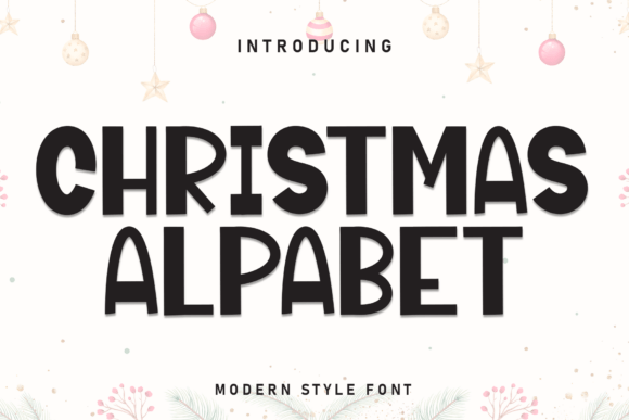 Christmas Alpabet: A Handwritten Display Font for Branding Projects
