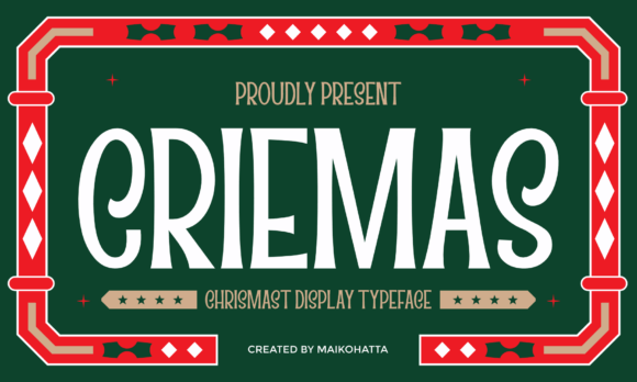 Criemas Font Review: Retro Holiday Charm for Digital Designs