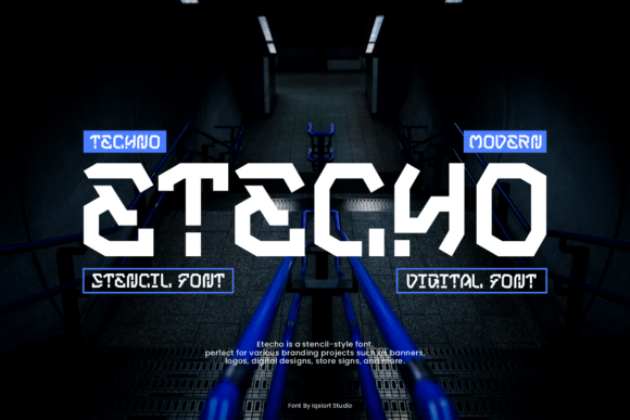 Etecho: A Display Font That Brings Modern Energy to Branding