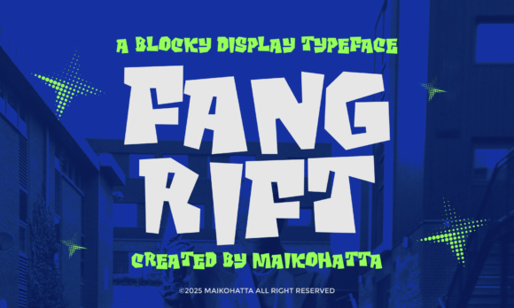 Fang Rift: A Display Font That Gives Your Brand Some Real Attitude