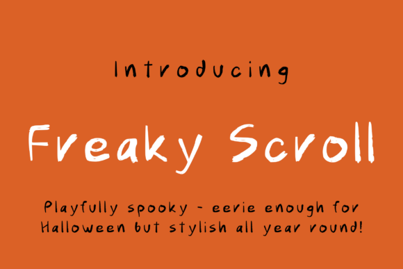Freaky Scroll: A Font That Adds Magic to Your Craft