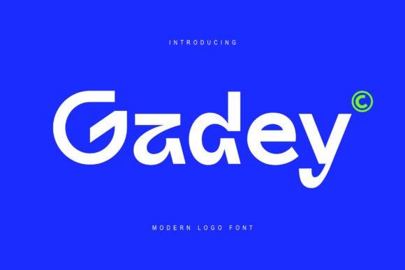 Gadey: A Modern Display Font for Editorial Design and Content Branding
