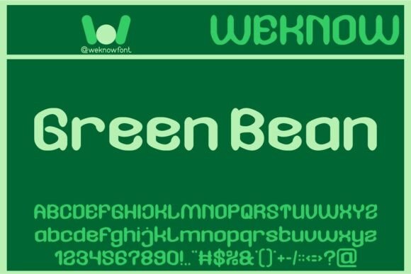 Green Bean Font: A Playful Display Typeface for Branding Projects