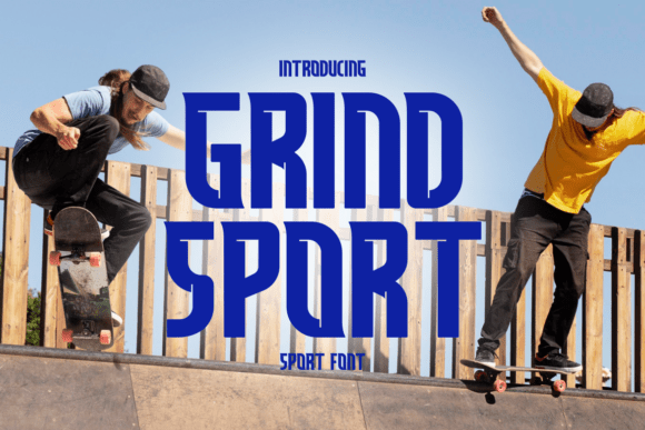 Grind Sport Font: A Bold Display Typeface for Editorial Design