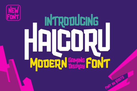 Halcoru: A Futuristic Display Font for Bold Branding Work
