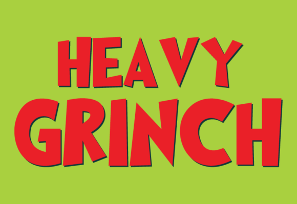 Heavy Grinch: A Bold Font for Festive Campaigns