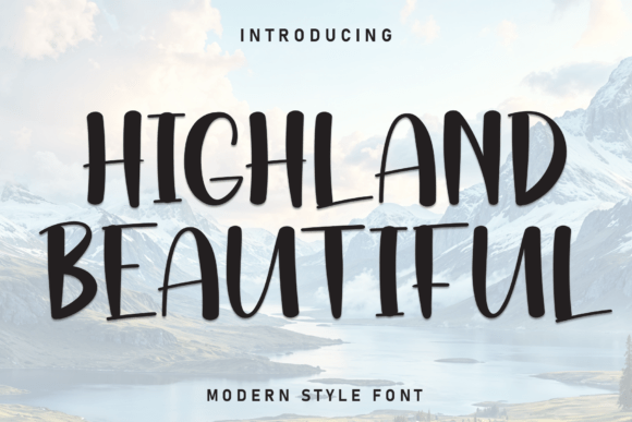 Highland Beautiful: A Display Font for Modern Web Design