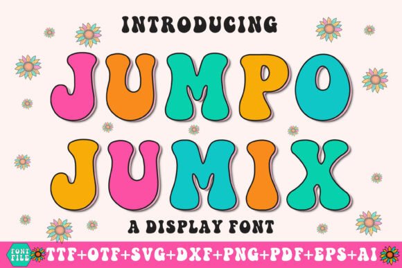 Jumpo Jumix: A Chunky Retro Display Font for Bold Branding