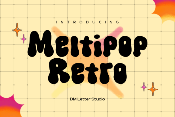 Meltipop Retro: A Playful Display Font for Editorial Design