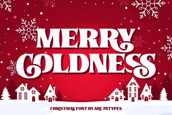 Merry Coldness Font Review: A Bold Display Typeface for Holiday Branding
