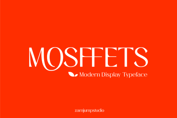 Mosffets: A Display Typeface for Editorial Design and Publishing