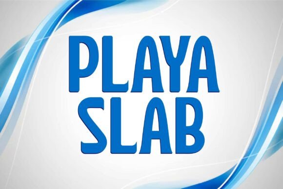 Playa Slab A Gothic Display Font with Real Branding Presence