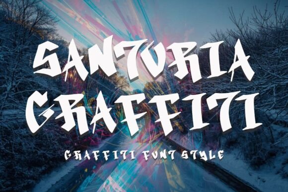Santoria Graffiti: A Display Font That Balances Grit and Digital Readability