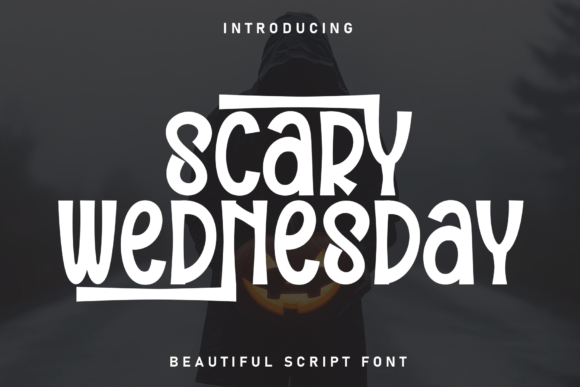 Scary Wednesday: A Playful Display Font for Web Design