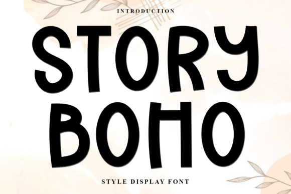 Story Boho: A Festive Typeface for Editorial Design