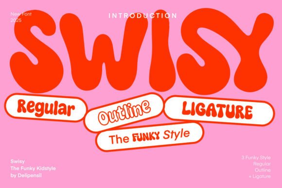 Swisy: A Funky Display Font for Handmade Product Makers