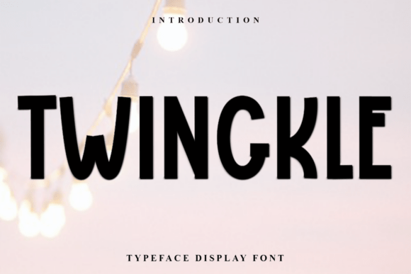 Twingkle: A Display Font Built for Campaign Visuals