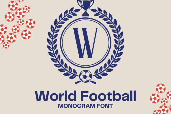 World Football Monogram: A Robust Serif for Inspired Branding