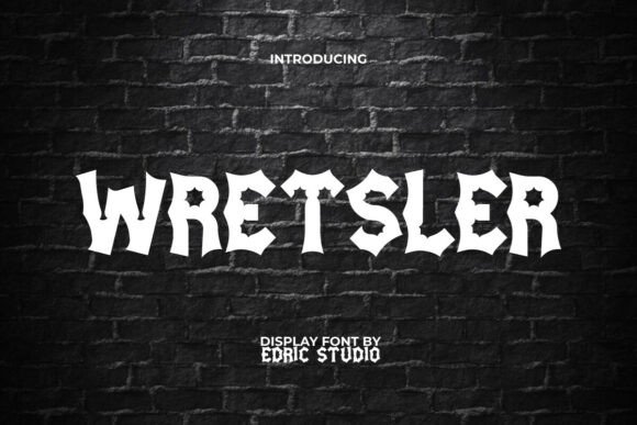 Wretsler Font: Vintage Horror Display for Crafters